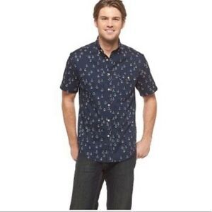 ✨ Merona Nautical Sailor Ship Anchors Shirt ✨